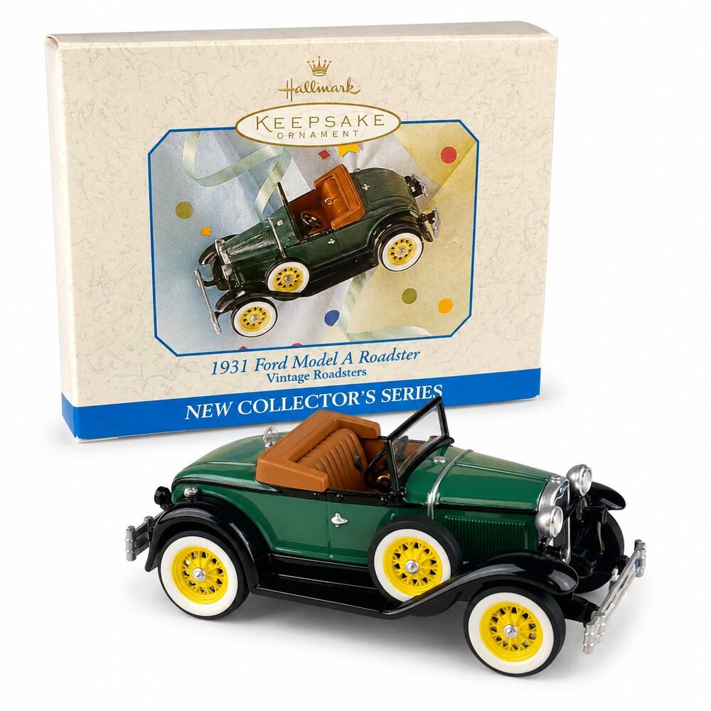 Vintage 1998 Hallmark 1931 Ford Model A Roadster #1 Keepsake Ornament